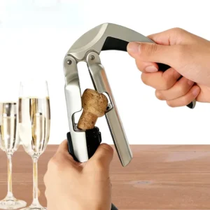 Zinc Alloy Portable Thick Corkscrew for Sparkling Wine Bottles