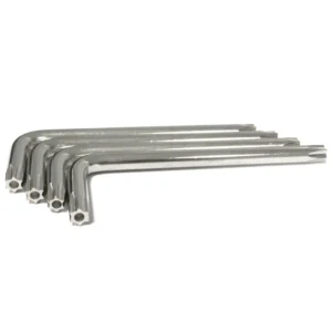 Zinc Plated Crv Steel L Type T20 T25 T30 Torx Key with Security Hole Wrench Spanner Screw Driver Tamper Resistant Hex Key