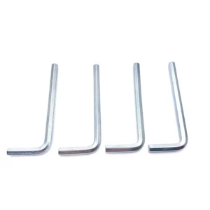 Zinc Plated Hex Key Hand Tools Z Type M4 Allen Key for Confirmat Screws