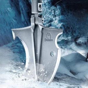 Zune Lotoo High Quality Axe Type Tactical Camping Shovel Folding Multitool 24 in 1 Survival Spade Snow Shovel Survival Kit Gear
