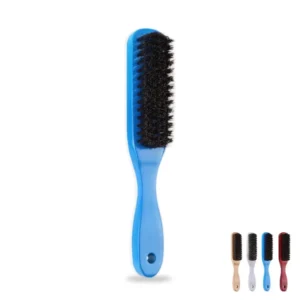 wooden handle oil hair brush boar bristle barber brush for men